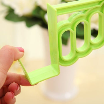 Random Color - Multifunctional Durable 4 Holes & 1 Hook Door Hanger, Shawls Hanger, Multi Hooks Hanger, Wardrobe Over Door Hanging Mini Plastic Hook Hanger, Towel Hanger - Techmanistan in Pakistan