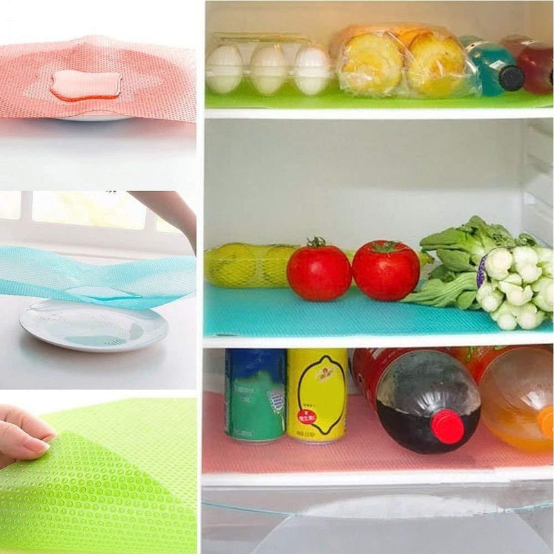 Random Colors - Refrigerator Liners Washable Pads - 17.7 x 11.8 inches - Techmanistan in Pakistan