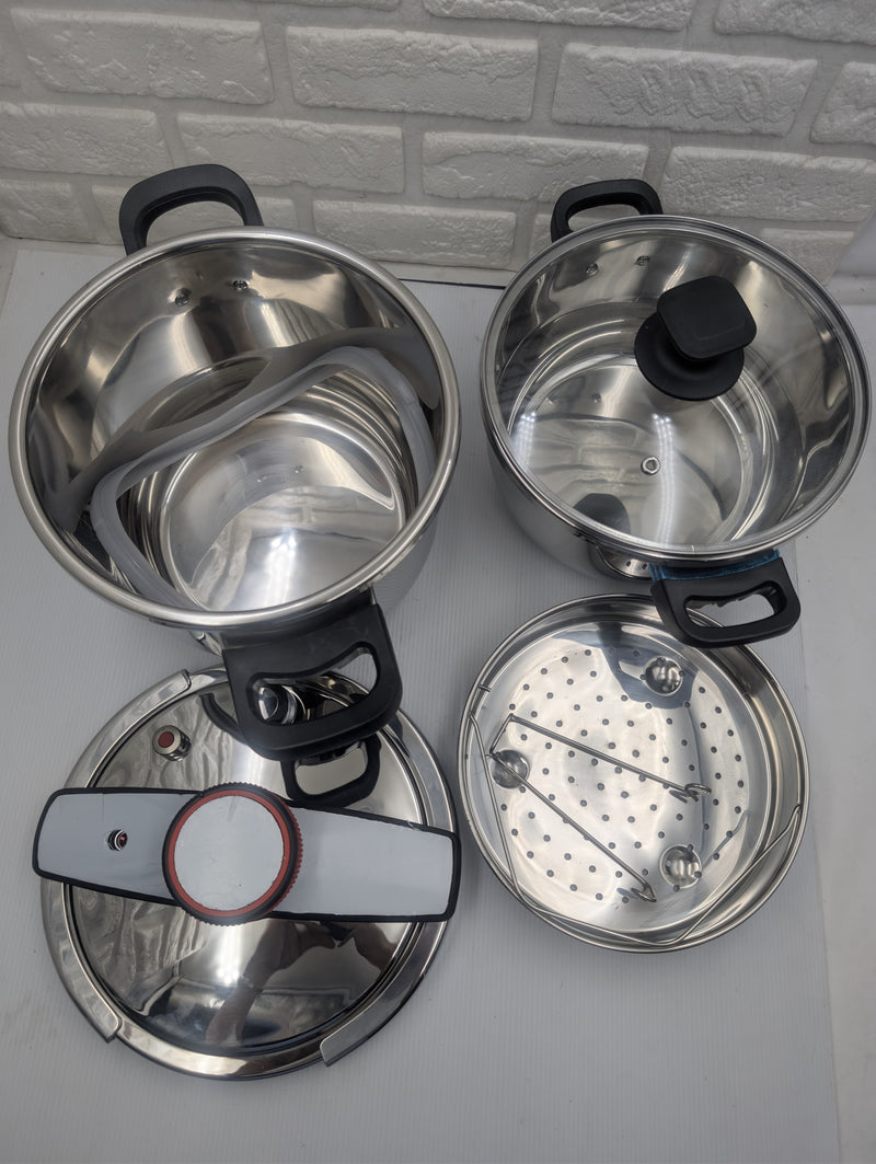 Stainless Steel Pressure Cooker Combo | Best Cooker Set in Pakistan