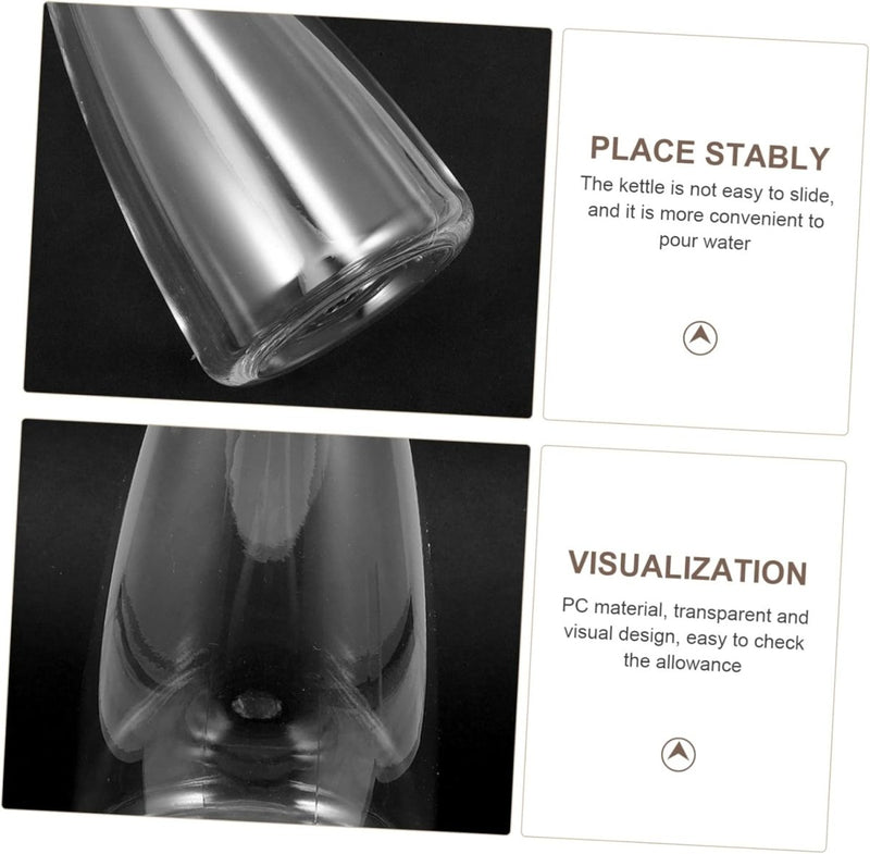 Round Clear Acrylic Water Bottle - Techmanistan in Pakistan