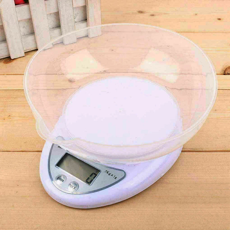Electronic Kitchen Scale with Removable Bowl, 5 kg