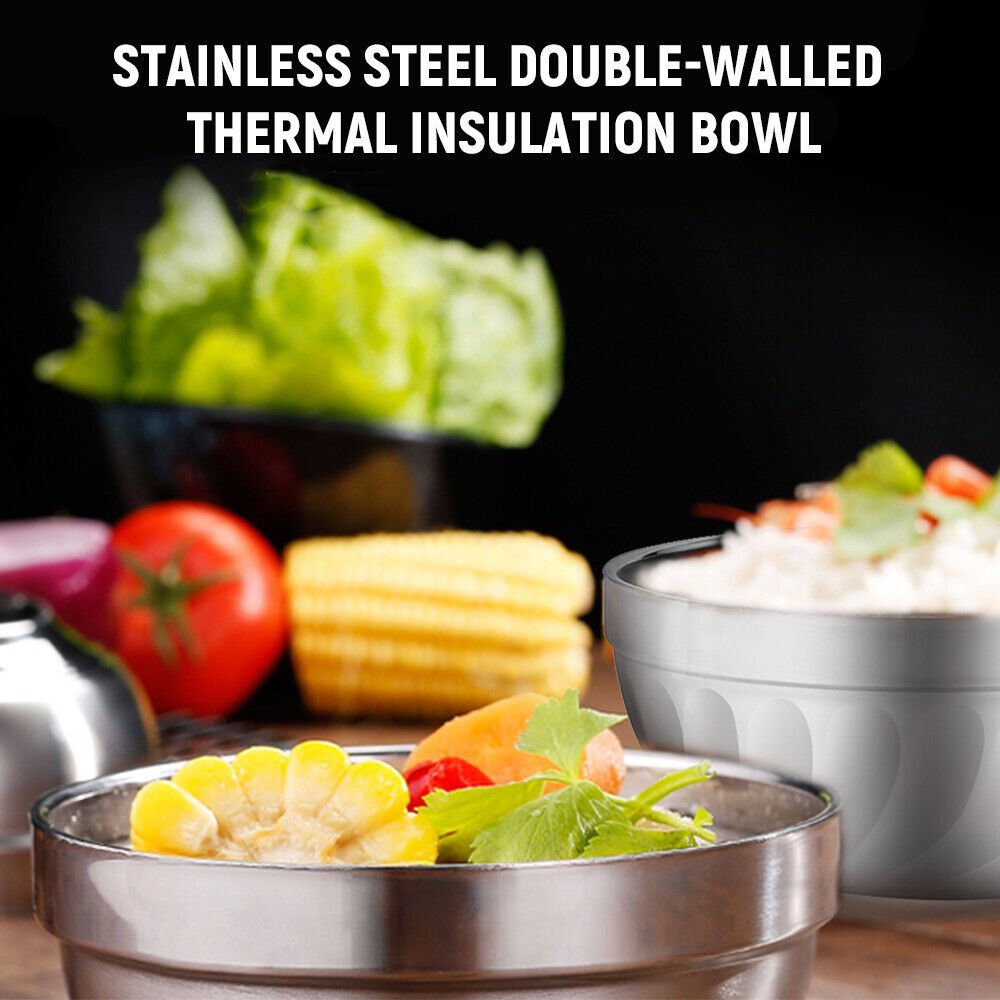 Set of 10 - Double Layer Heat Insulated Bowl - Techmanistan in Pakistan