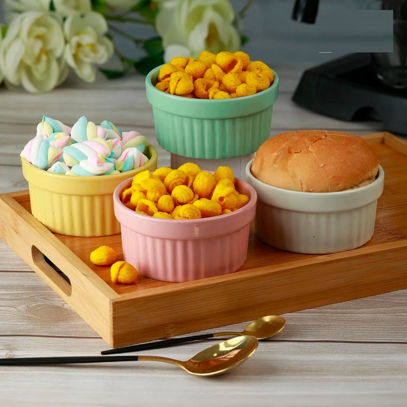 Set of 3 - Porcelain Ceramic Baking Ramekin - Techmanistan in Pakistan