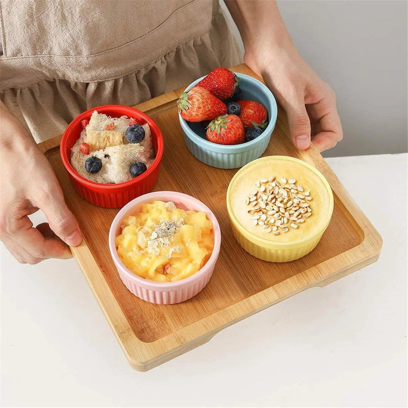 Set of 3 - Porcelain Ceramic Baking Ramekin - Techmanistan in Pakistan