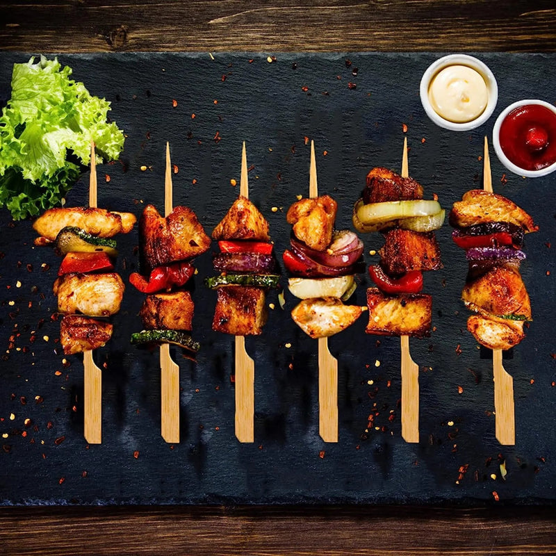 Set of 50 - Bamboo Flat BBQ Skewers - Techmanistan in Pakistan