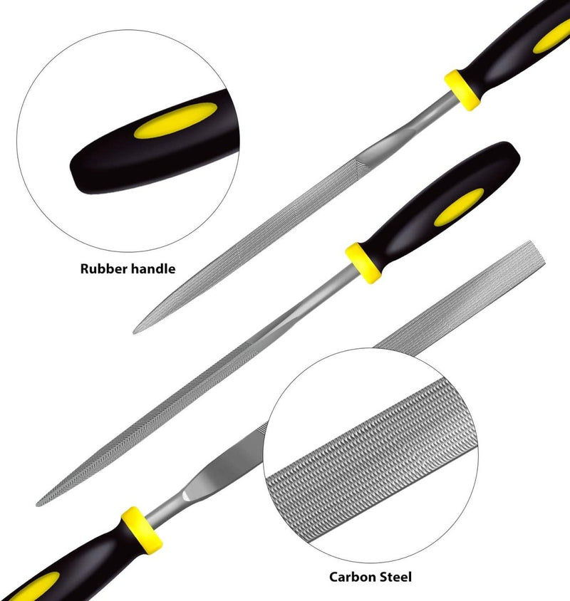 Set of 6 - Mini Needle File Set Small Metal Files Set 6 Pieces Hand Metal Files - Techmanistan in Pakistan