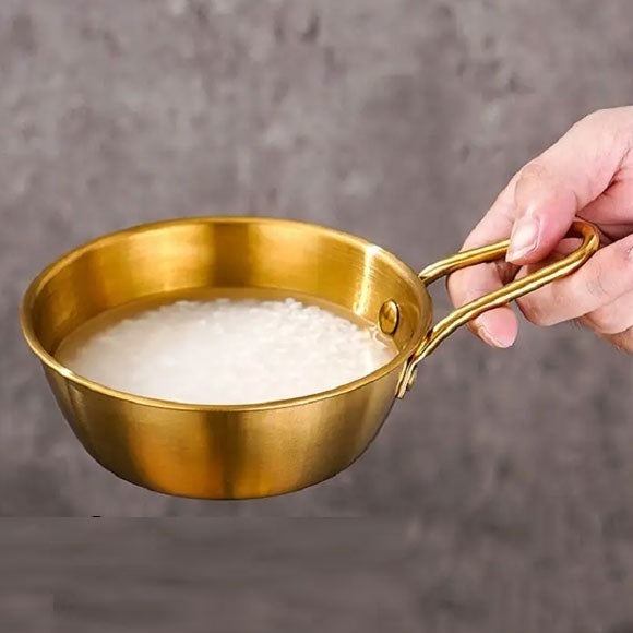 Korean-Style Steel Serving Bowls with Handle | Soup Bowls