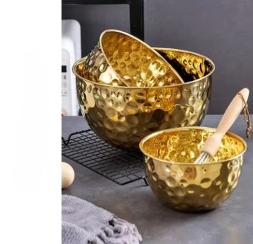 Stainless Steel Hammer Design Mixing Bowls - Techmanistan in Pakistan
