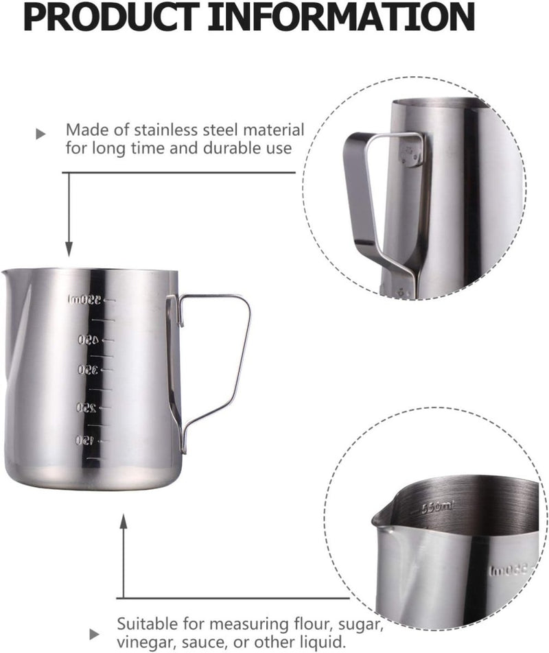 Stainless Steel Milk Fother Pitcher - Techmanistan in Pakistan