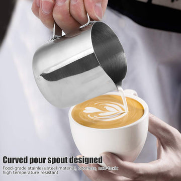 Stainless Steel Milk Fother Pitcher - Techmanistan in Pakistan