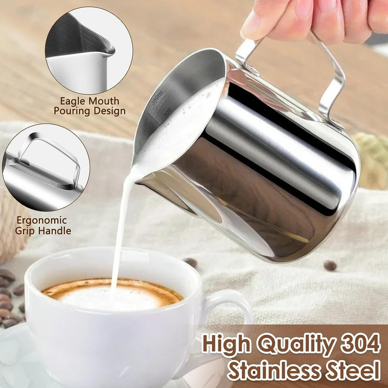 Stainless Steel Milk Fother Pitcher - Techmanistan in Pakistan