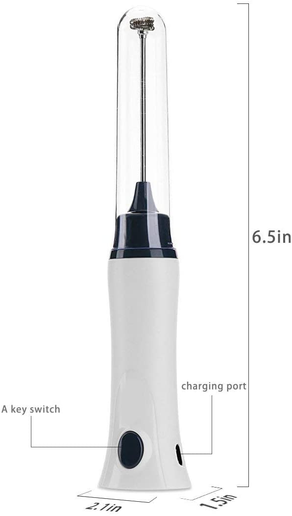 Techmanistan Rechargeable Milk Foamer, Electric Rechargeable Foamer Coffee Beater & Egg Beater, Milk Frother Fryer - Techmanistan in Pakistan