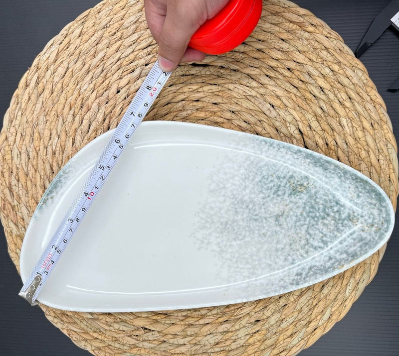 Triangle Ceramic Serving Plate - Techmanistan in Pakistan