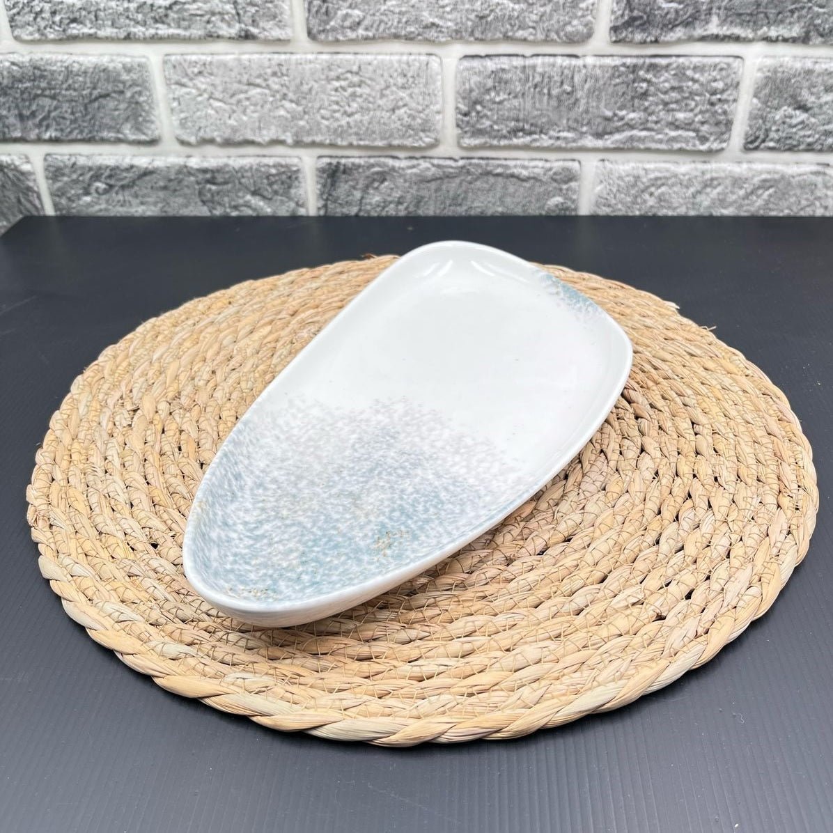 Triangle Ceramic Serving Plate - Techmanistan in Pakistan