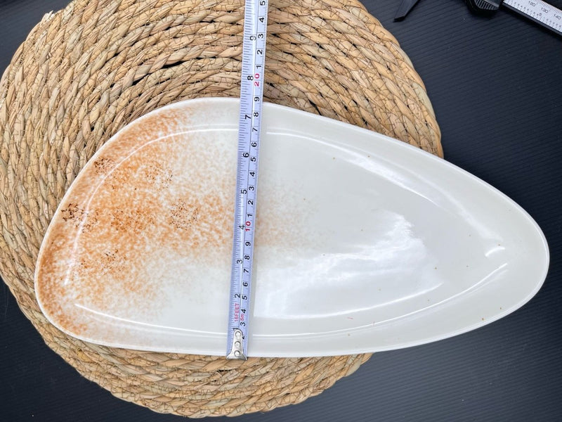 Triangle Ceramic Serving Plate - Techmanistan in Pakistan