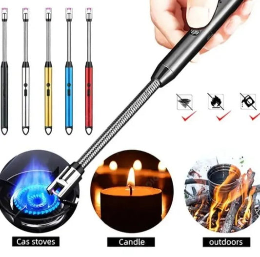 USB Rechargeable Flameless Arc Lighter Flexible and Windproof - Techmanistan in Pakistan