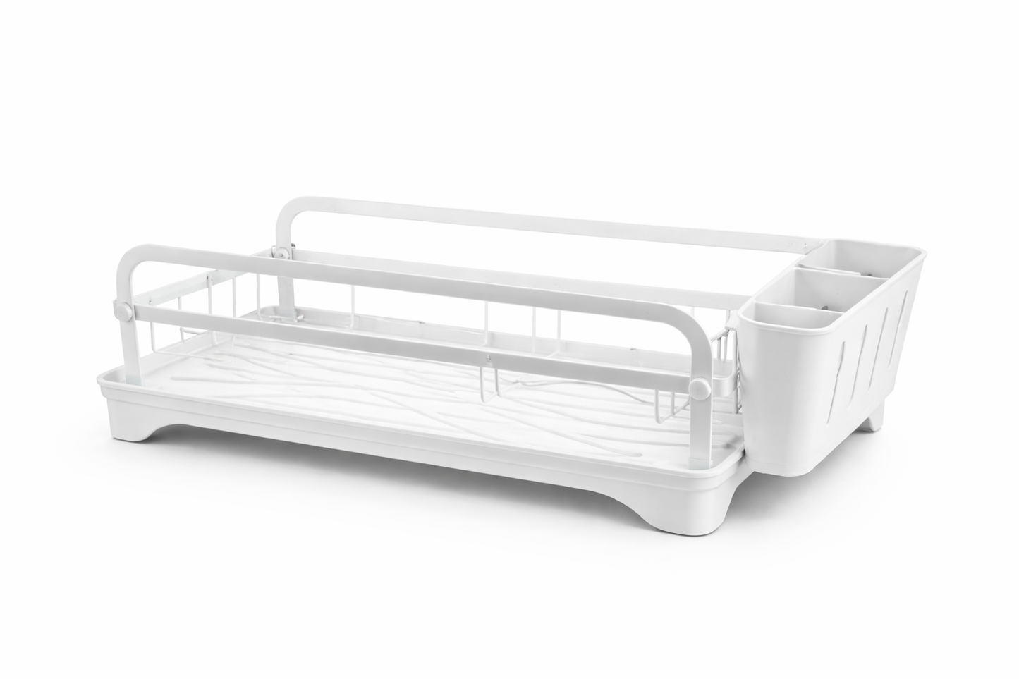 Dish Drying Rack with Cutlery Holder (Countertop Dish Organizer)