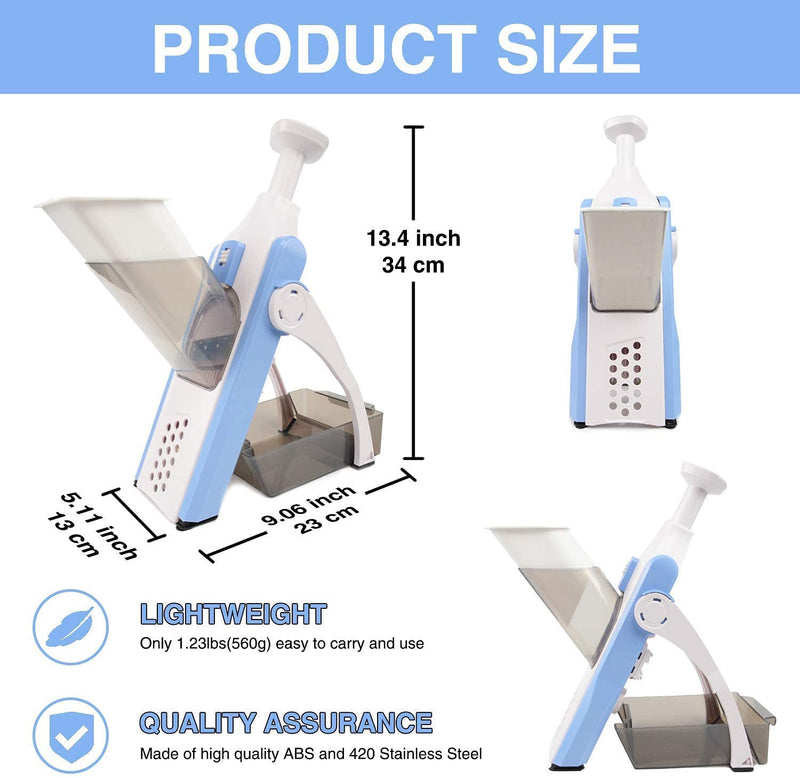 5in1 - Adjustable Mandoliner Safe Slicer--Techmanistan-Techmanistan