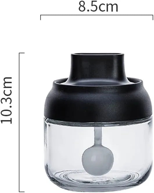 Refillable Sugar Dispenser Glass Bottle With Spoon - 280 ml