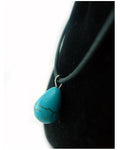 Turquoise Leather Cord Necklace For Women--Techmanistan-My Store