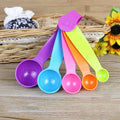 Set of 5 - Plastic Kitchen Baking Measuring Spoons - Random Color My Store