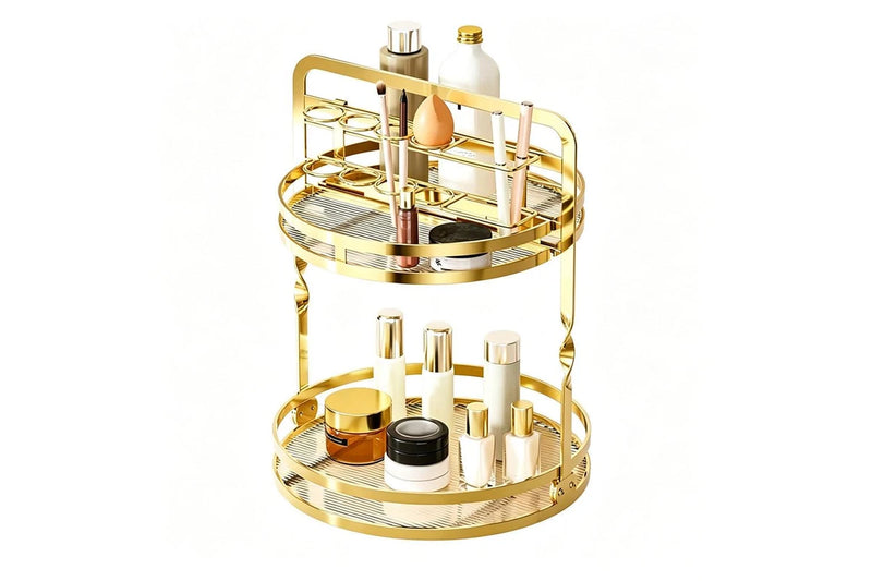 2-Tier Rotating Makeup Organizer