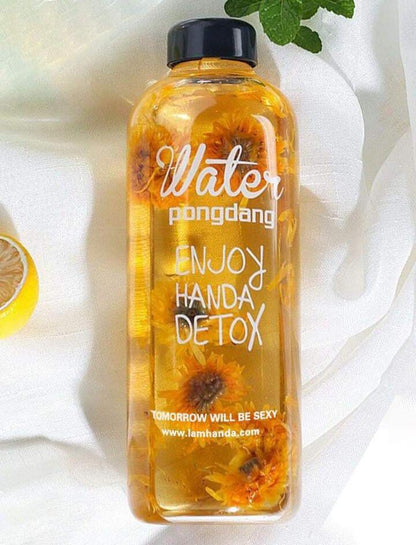 1 Liter Clear Glass Water Bottle with Random Logo - Techmanistan in Pakistan