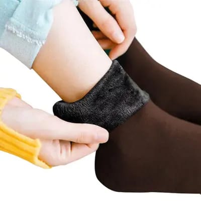 1 Pair Women Wool Fuzzy Velvet Socks - Techmanistan