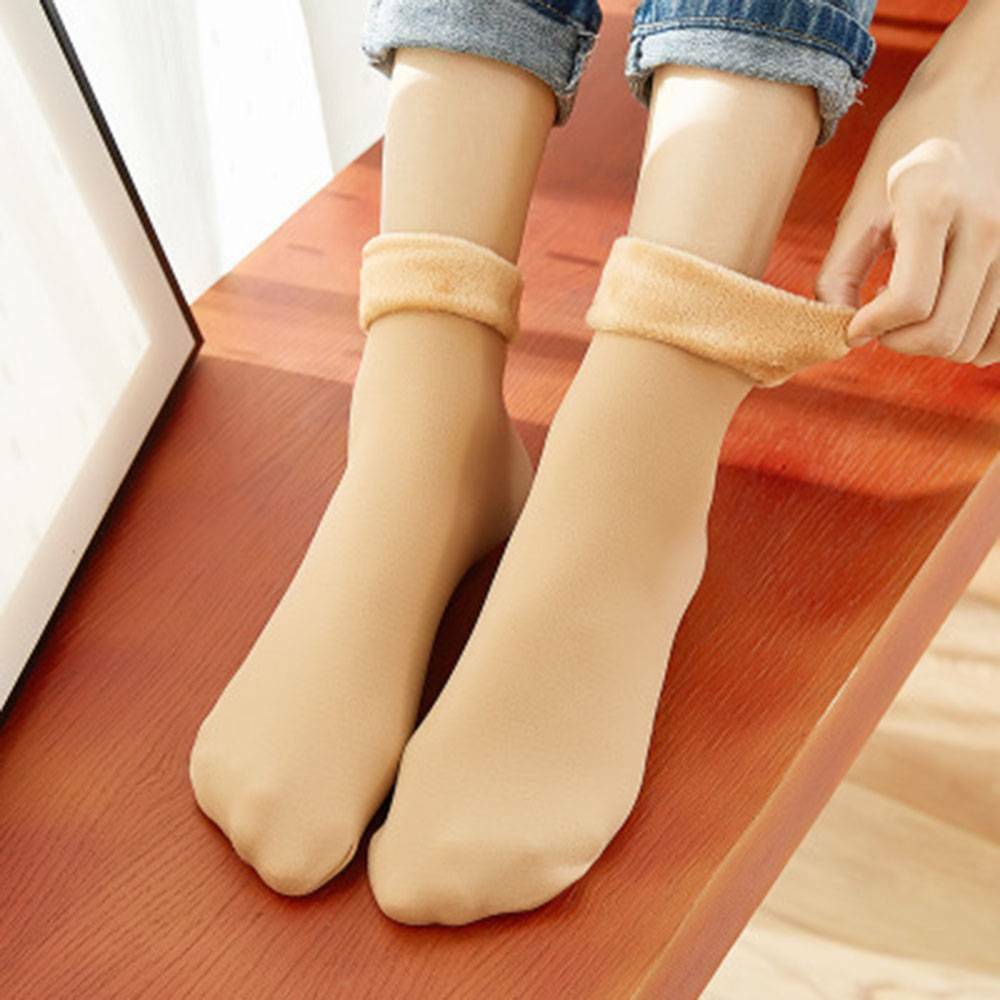 1 Pair Women Wool Fuzzy Velvet Socks - Techmanistan in Pakistan