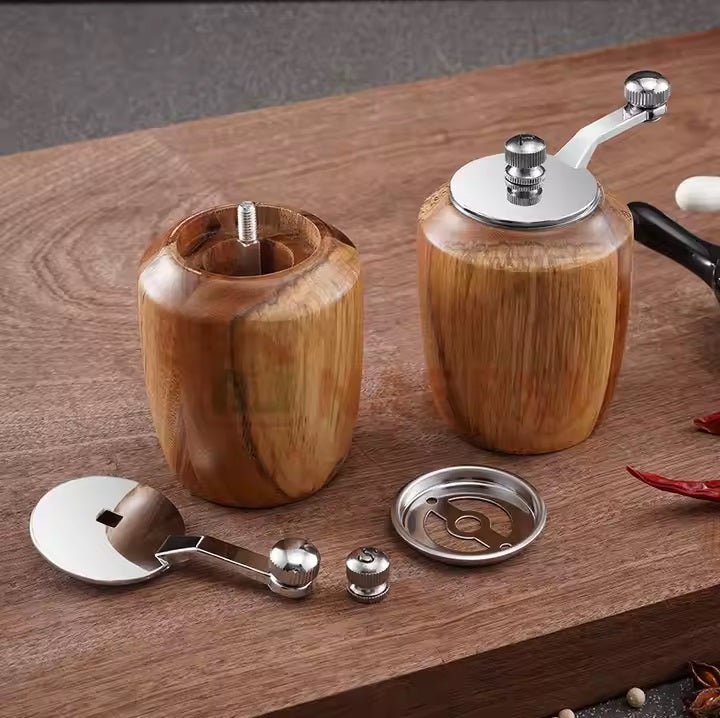 1 Piece Set Solid Wood Salt and Pepper - Techmanistan in Pakistan