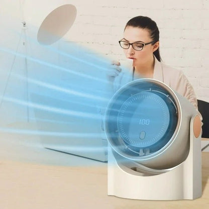 100 Level Portable Bladeless USB Rechargeable Fan - Techmanistan in Pakistan