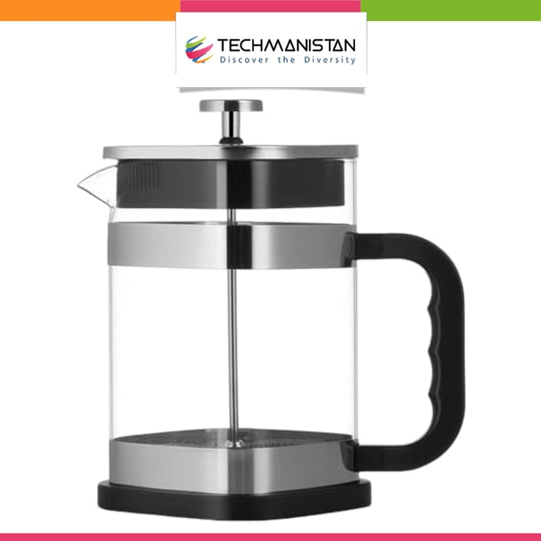 1000 ml Glass French Press Coffee Maker with Filter - Techmanistan in Pakistan