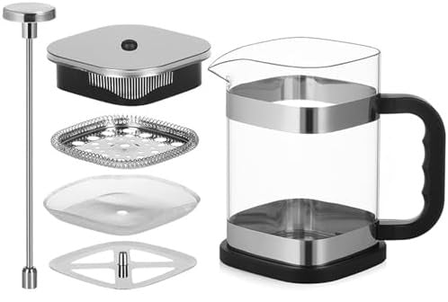 1000 ml Glass French Press Coffee Maker with Filter - Techmanistan in Pakistan