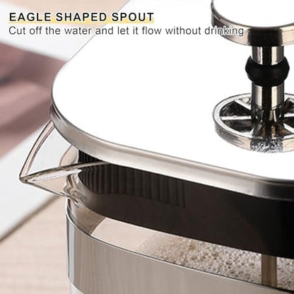 1000 ml Glass French Press Coffee Maker with Filter - Techmanistan in Pakistan