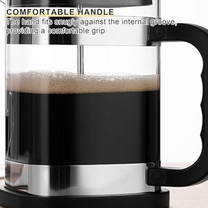 1000 ml Glass French Press Coffee Maker with Filter - Techmanistan in Pakistan