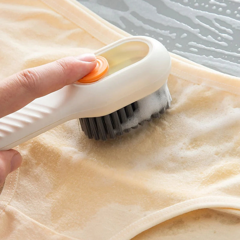 Random Color - Multifunctional Shoe Brush With Soap Dispenser
