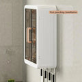 Wall Mounted Storage Cabinet - 3 Layer Punch Free Organizer Rack