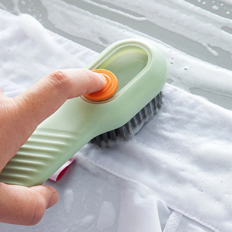 Random Color - Multifunctional Shoe Brush With Soap Dispenser