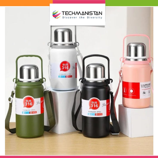 1000ml Vacuum Flask Bottle - Techmanistan in Pakistan