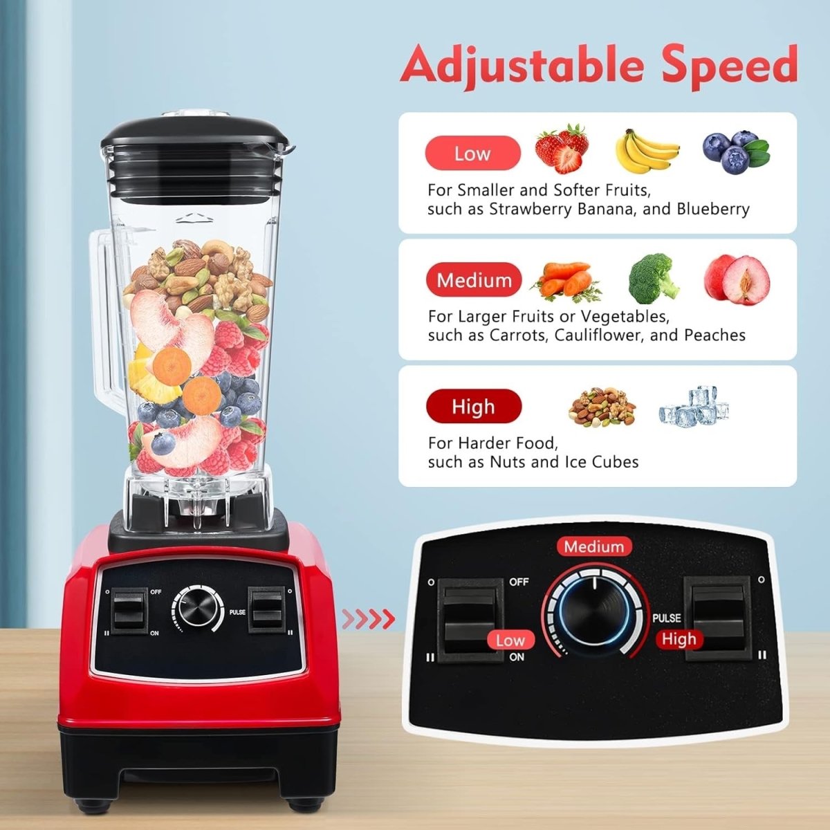 1000W Blender with Jar, 2 in 1 Blender & Grinder - Techmanistan in Pakistan