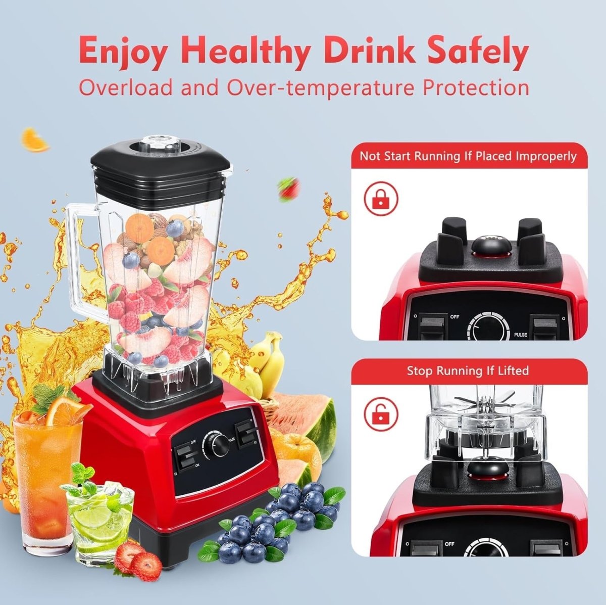 1000W Blender with Jar, 2 in 1 Blender & Grinder - Techmanistan in Pakistan