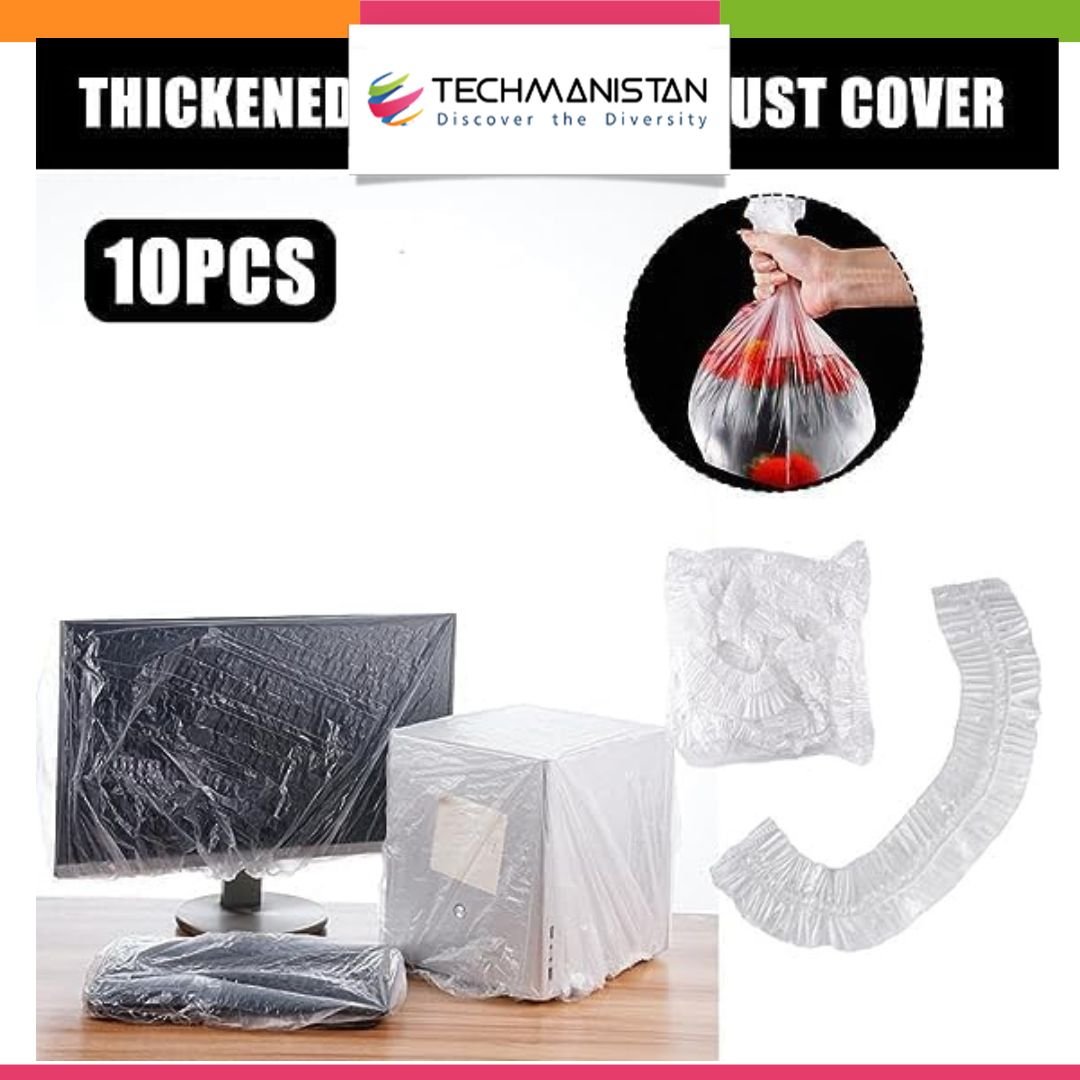 10Pcs Thickened Disposable Transparent Dust Cover - Techmanistan in Pakistan