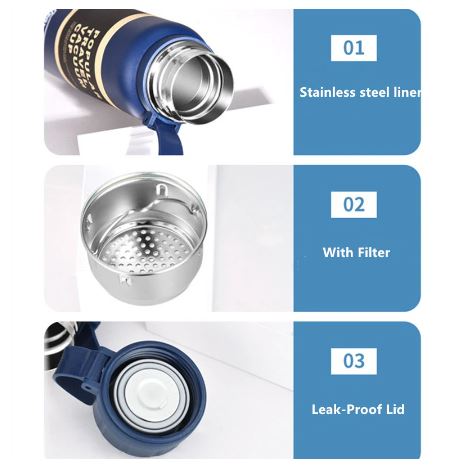 1100ML - Stainless Steel Insulated Flask - Techmanistan in Pakistan