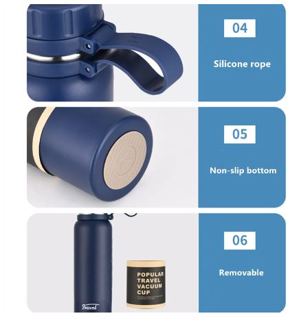 1100ML - Stainless Steel Vacuum Insulated Flask - Techmanistan in Pakistan