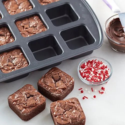 12 - Cavity Mini Brownie Bar Baking Pan – Non - Stick, Easy Cleanup - Techmanistan in Pakistan