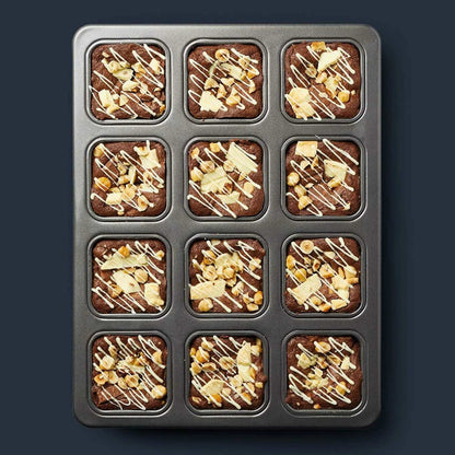 12 - Cavity Mini Brownie Bar Baking Pan – Non - Stick, Easy Cleanup - Techmanistan in Pakistan