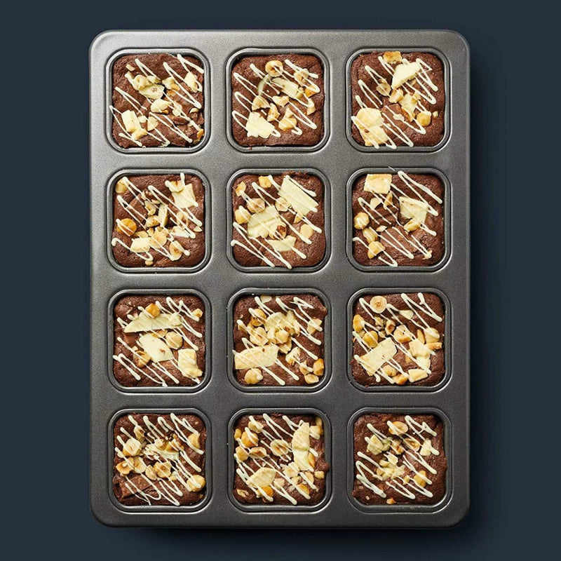 12 - Cavity Mini Brownie Bar Baking Pan – Non - Stick, Easy Cleanup - Techmanistan in Pakistan