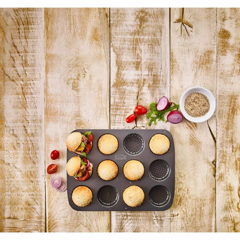 12 Cavity Mini Round Buns Mold - Techmanistan in Pakistan