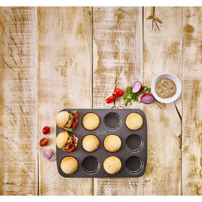 12 Cavity Mini Round Buns Mold - Techmanistan in Pakistan