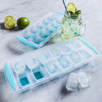 12 Grids Flexible Base Ice Cube Tray - Techmanistan in Pakistan